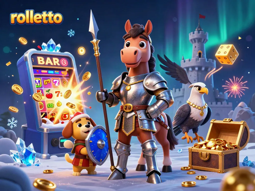 Experience the excitement of rolletto with dynamic characters and vibrant casino elements.