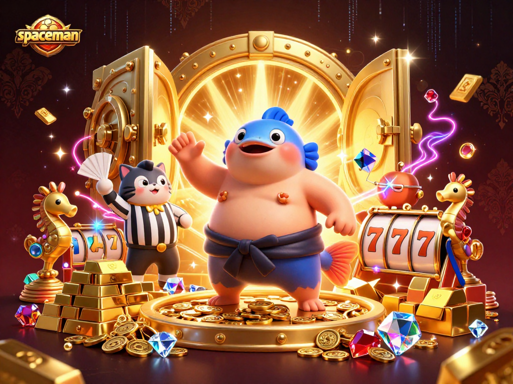 Engage with spaceman-themed slot adventures featuring a blowfish, catfish referee, and vibrant treasures.